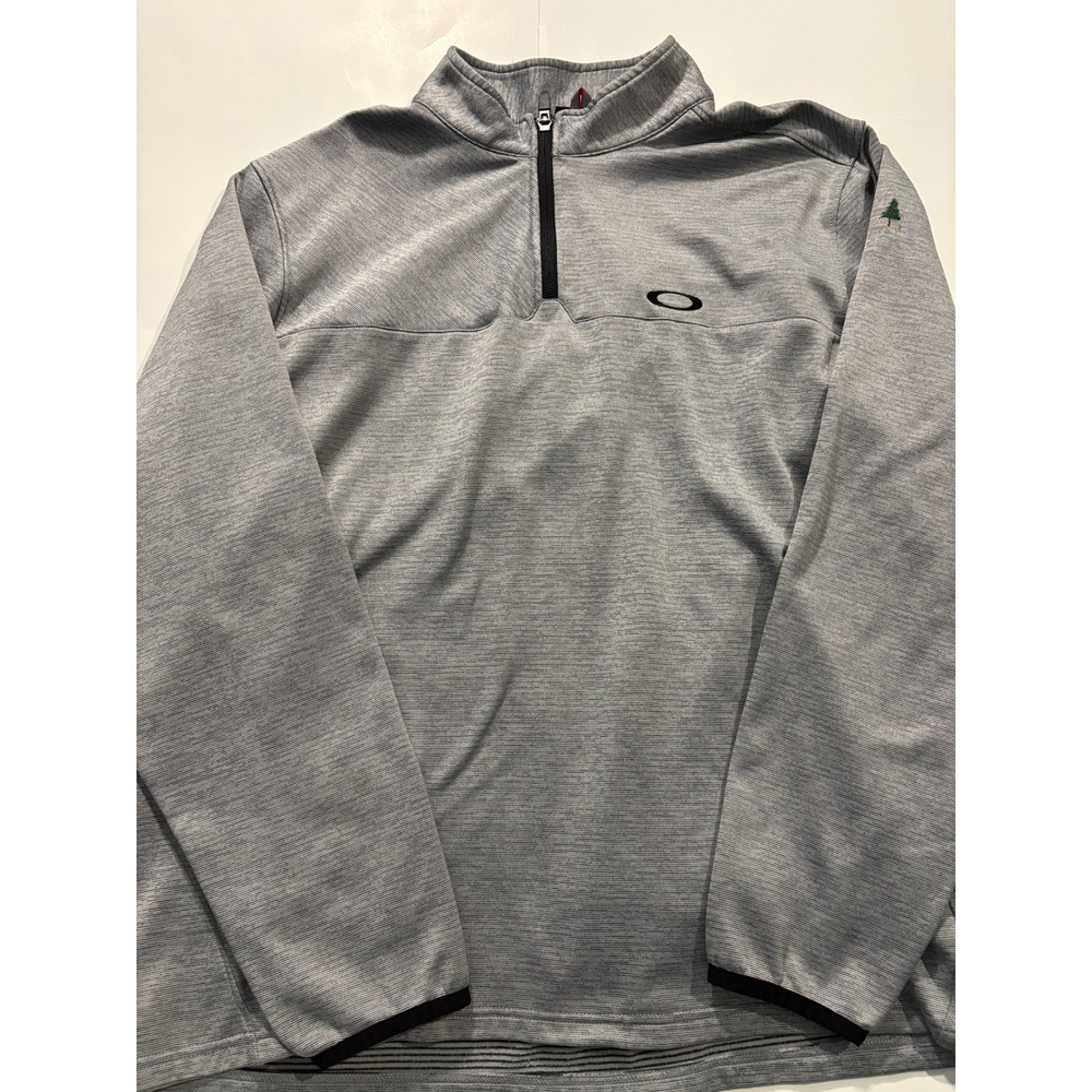 Oakley 1/4 Quarter Zip Pullover Mens Large Gray Athletic‎